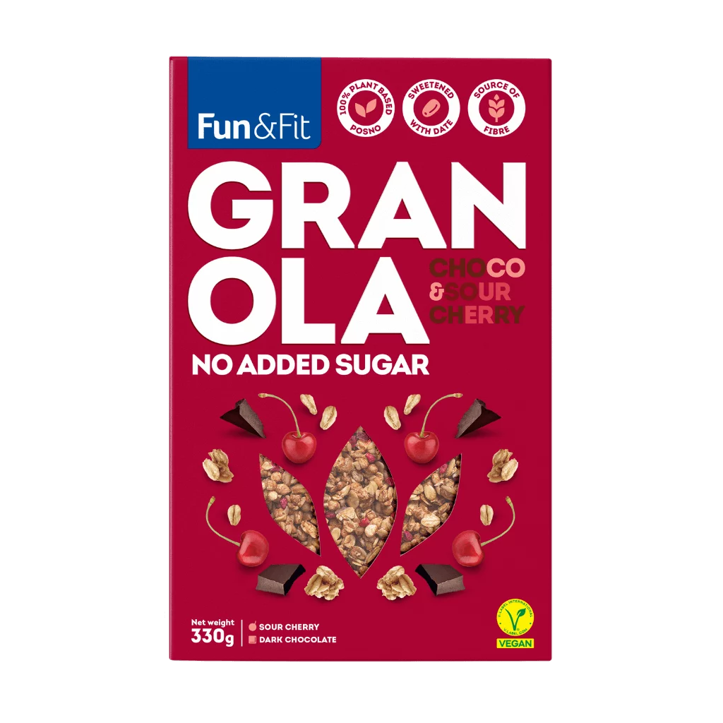 Fun&Fit – Гранола мюсли с шоколадом и вишней 330г