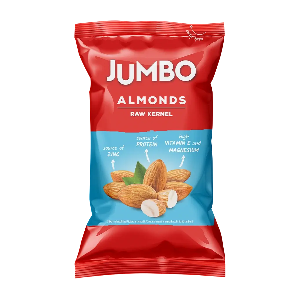 Jumbo Raw Almonds 75g