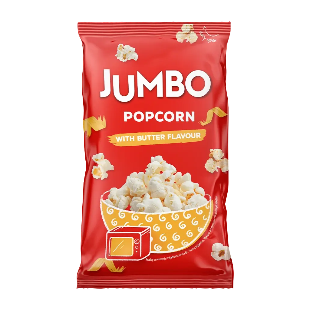 Jumbo – პოპკორნი მიკროტალღური კარაქით 100გ