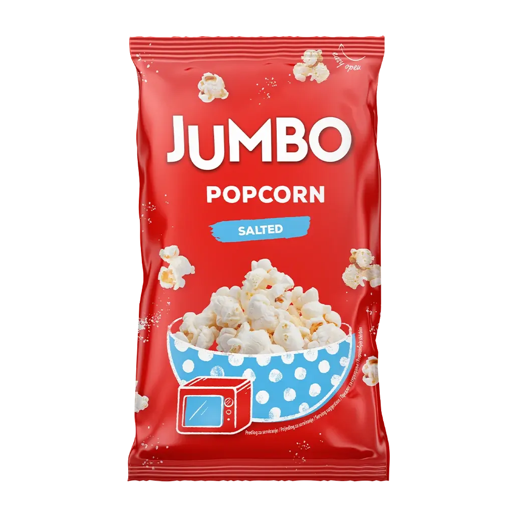 Jumbo – Попкорн микроволновый с солью 100г