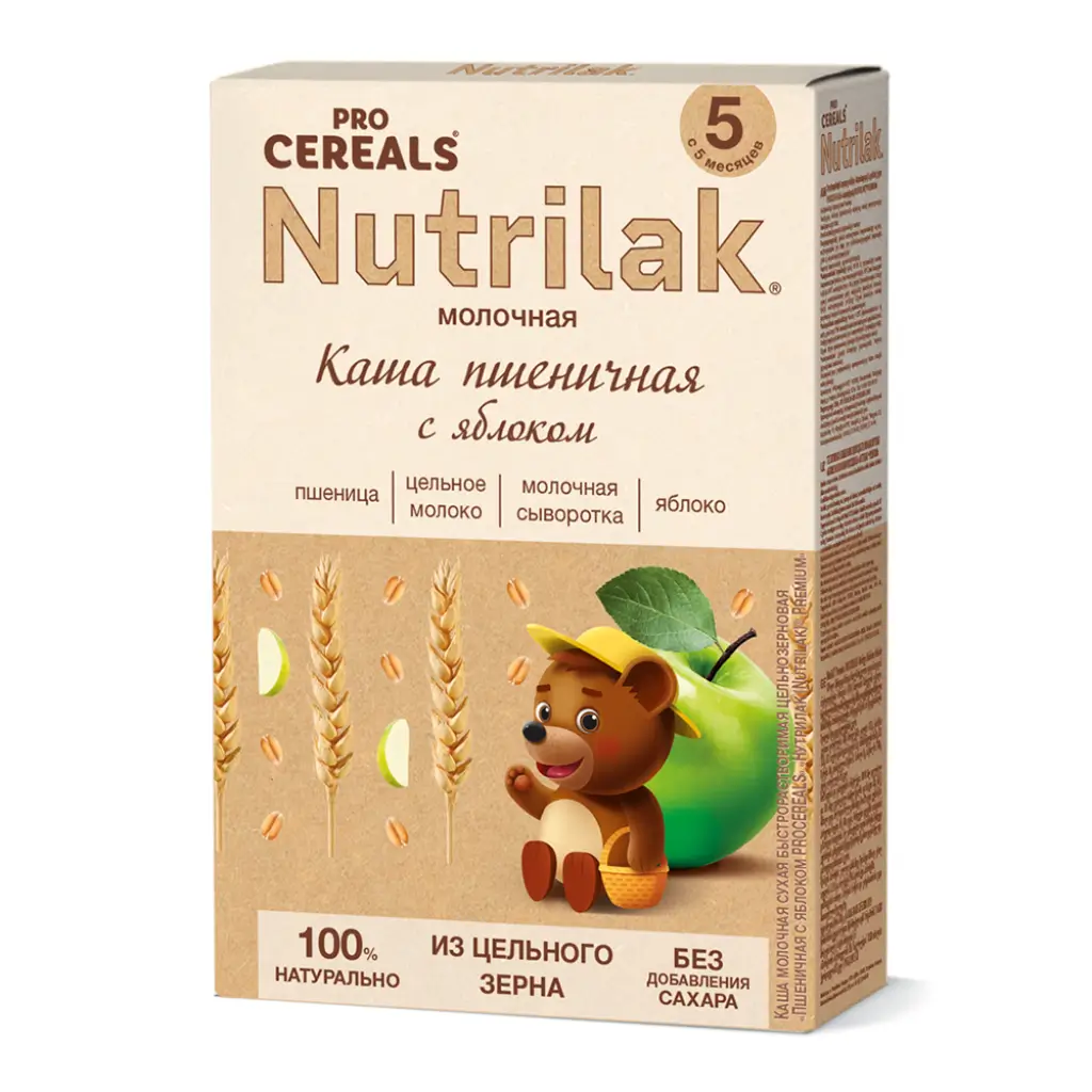 Nutrilak Premium - Milk porridge, wheat with apple, from 5 months