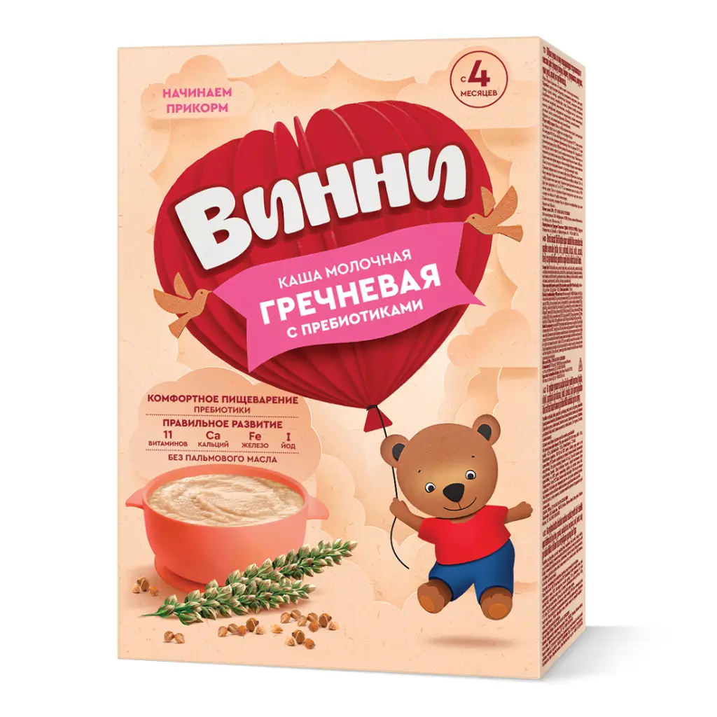 Vini - Porridge Milky, Buckwheat, from 4 months