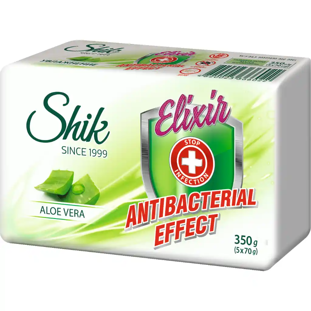 Шики – мыло ELIXIR антибакт. алоэ вера 5х70г, 350г