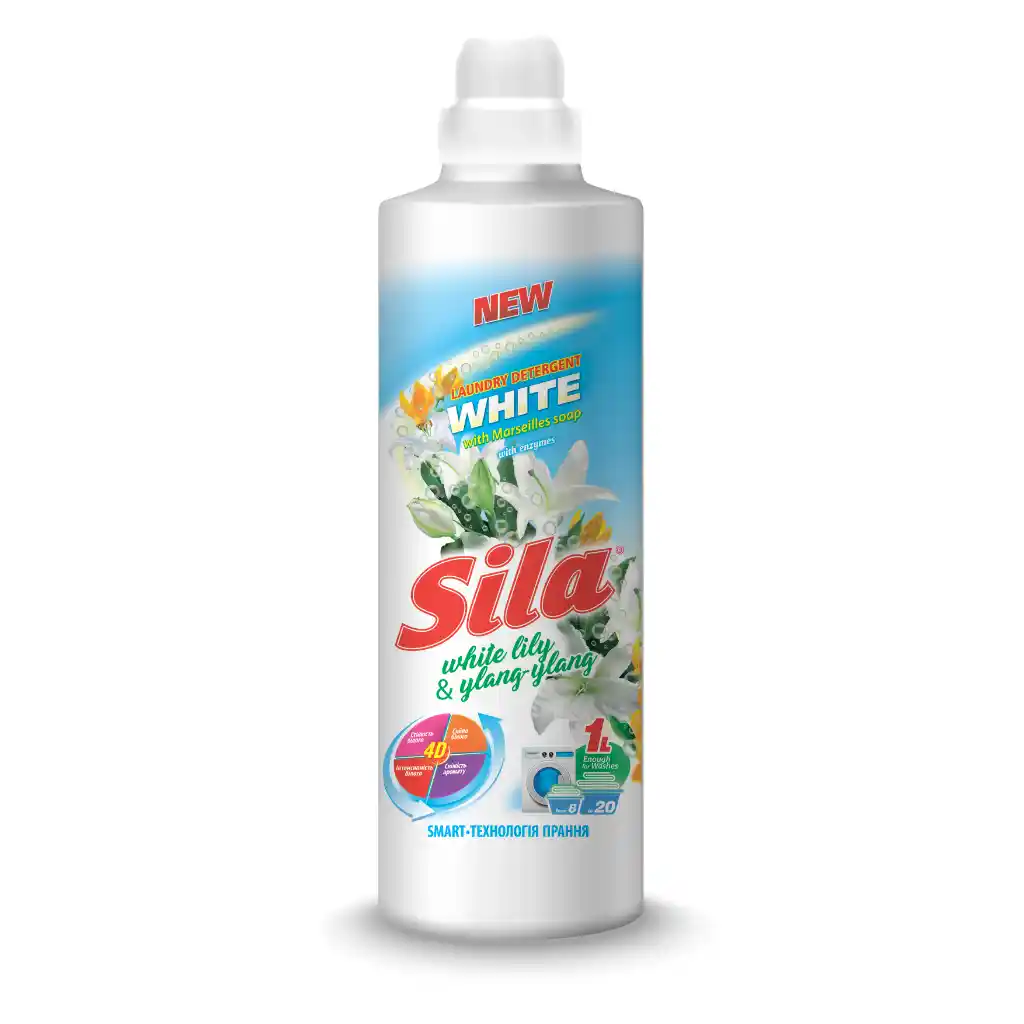 Sila - Laundry Liquid, White Fabric White 1L