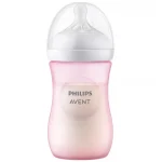 Avent - ბოთლი Natural 260 მლ, 1 თვიდან, ვარდისფერი