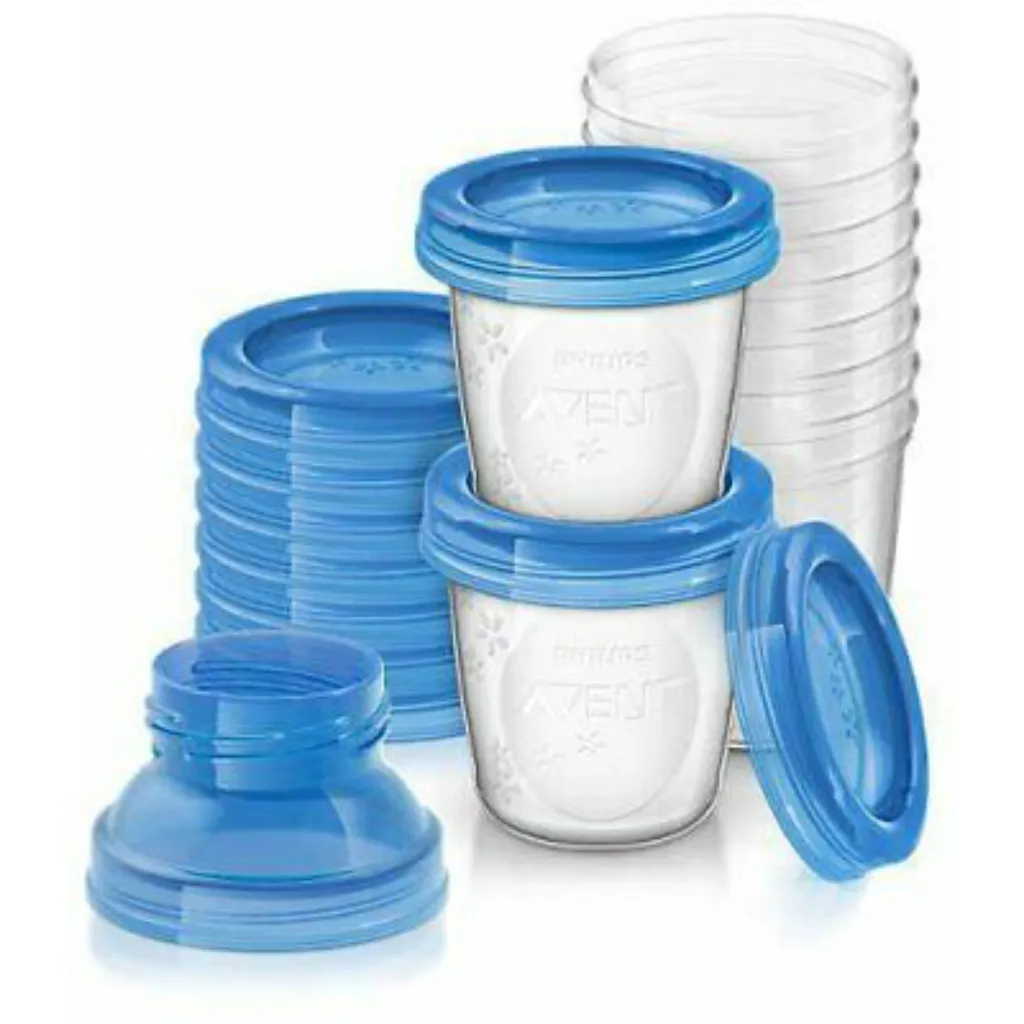 Avent – რძის შესანახი კონტეინერები, 180 მლ, 10ც