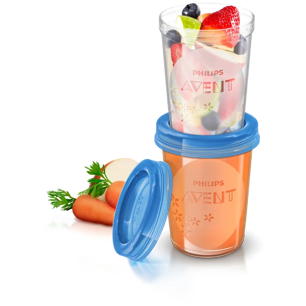 Avent Milk Storage Cups, 240 ml, 5 pcs