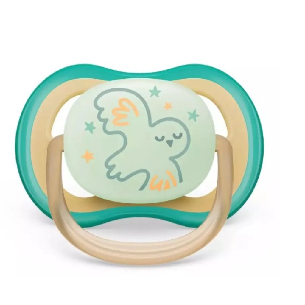 Avent Ultra Air Pacifier, 0-6 Months, Night, Owl, 1pc