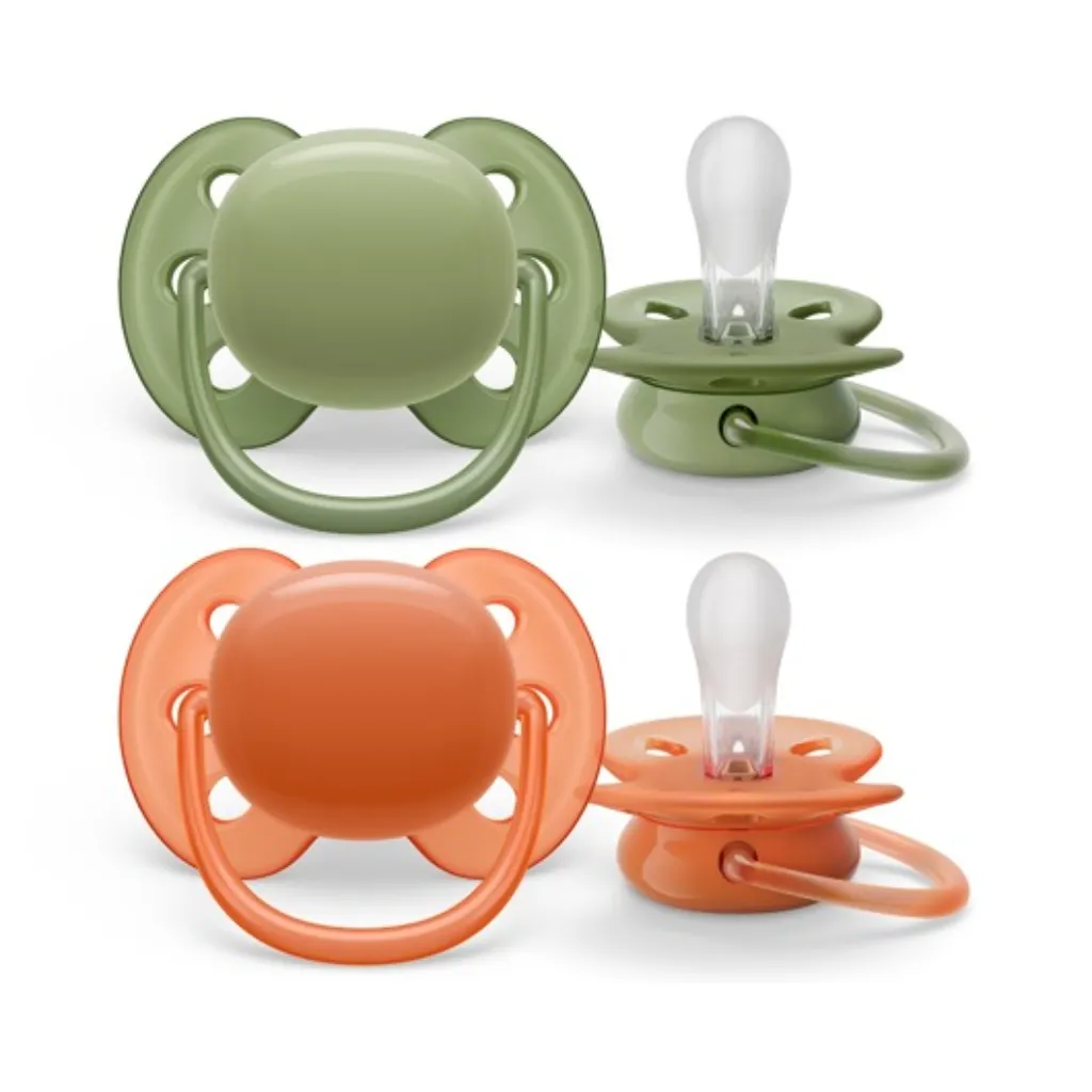 Avent Ultra Soft Pacifier, Neutral, 18 Months, 2pk