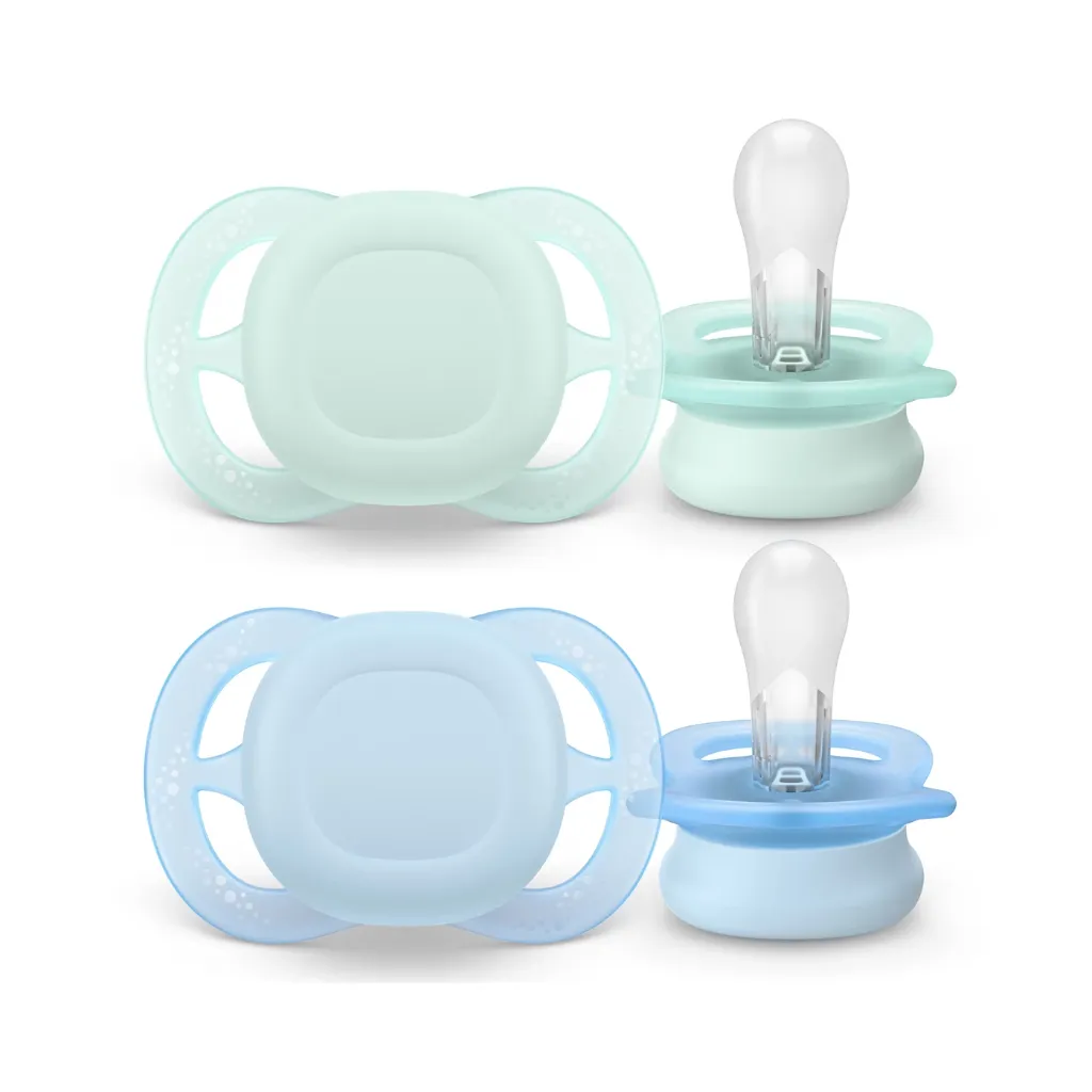 Avent – пустышка Ultra Start новорожденного нейтральная, мальчик, 0-2 месяца, 2шт