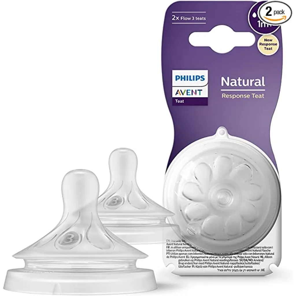 Avent Natural Response Anti-colic Nipple, 1 month+, 2 pcs