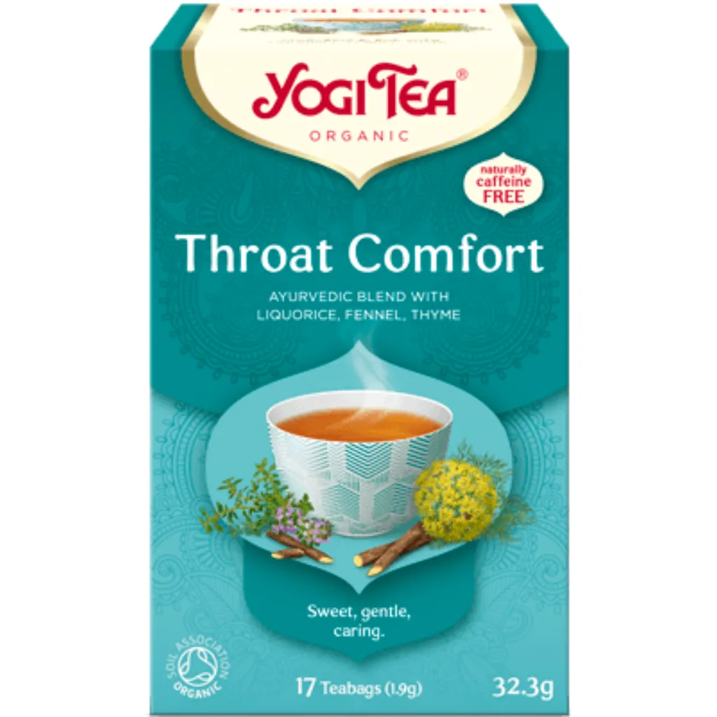 YOGI TEA Organic Tea, Throat Comfort 17 ct/box