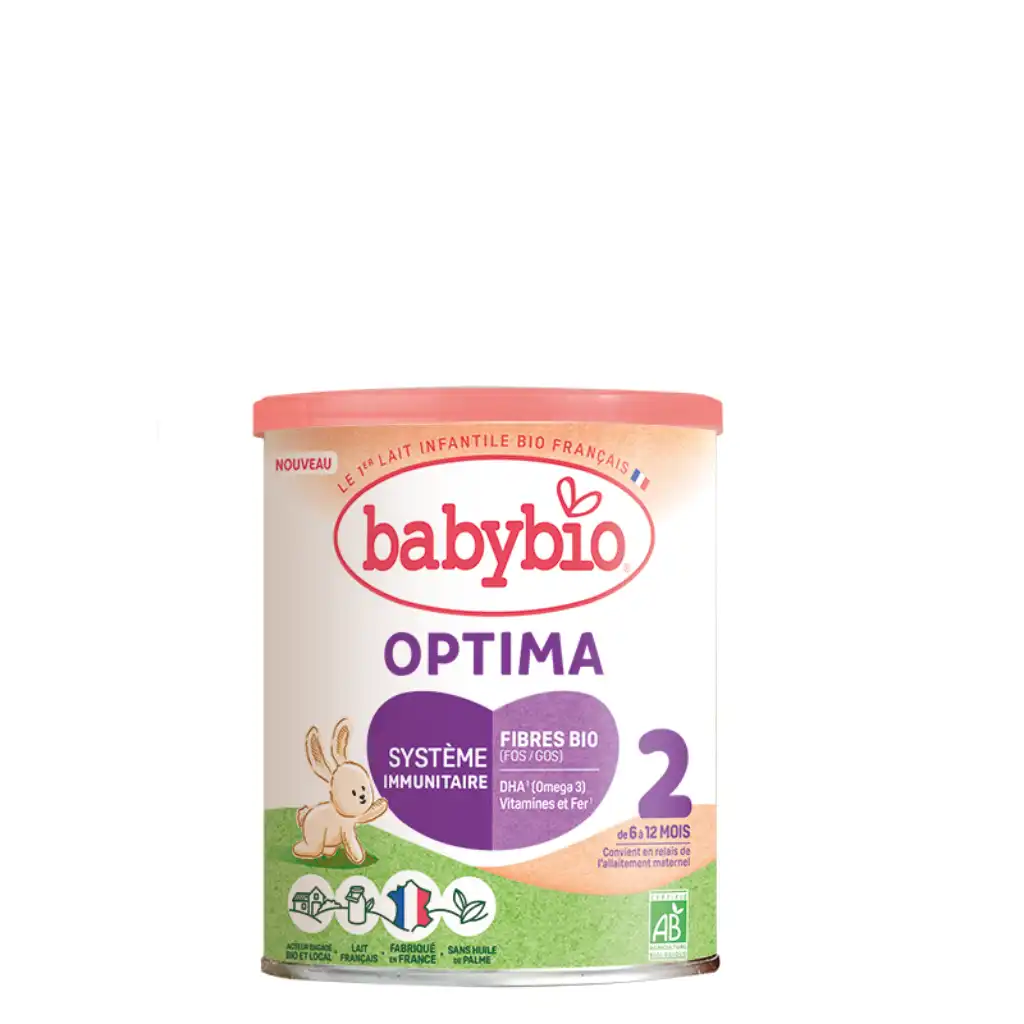 Бейбибио – OPTIMA 2 молочная смесь 6-12 мес, 400г.