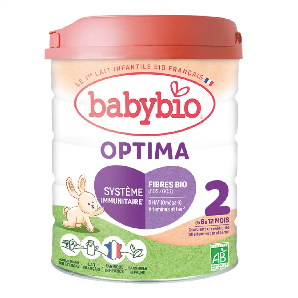Бейбибио – OPTIMA 2 молочная смесь 6-12 мес, 800г.