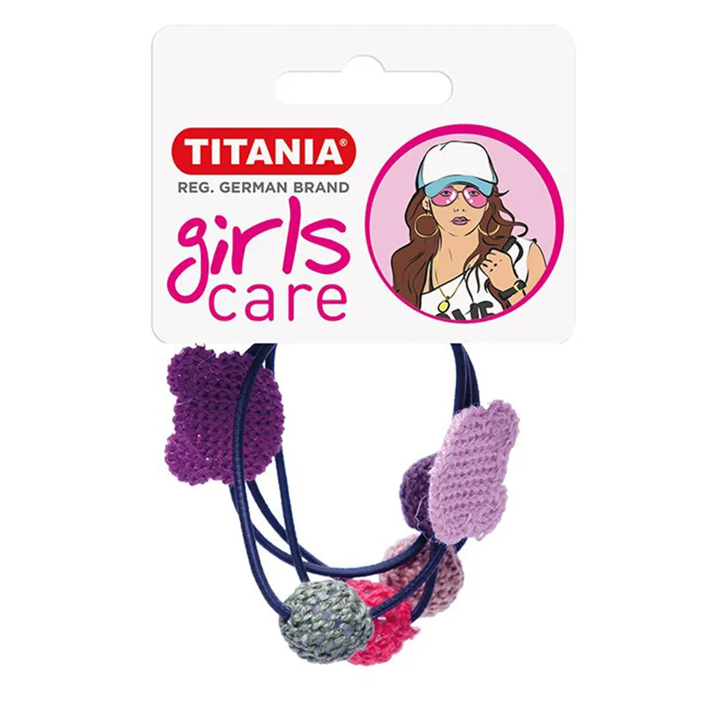 Titania Hair Elastic "Teddy Bear/Balls" 2pcs