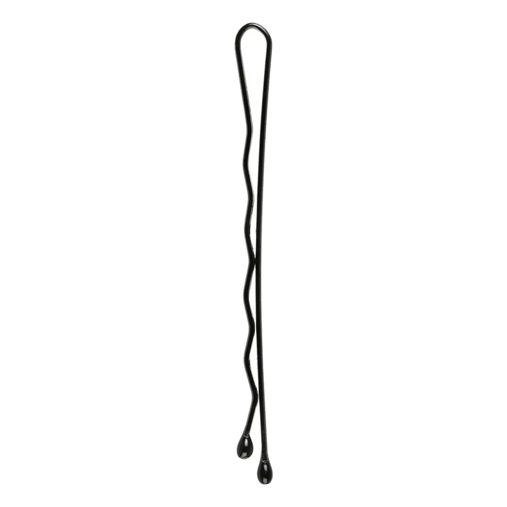 Titania Hair Clip "Invisible", Black, 5cm, 30pcs