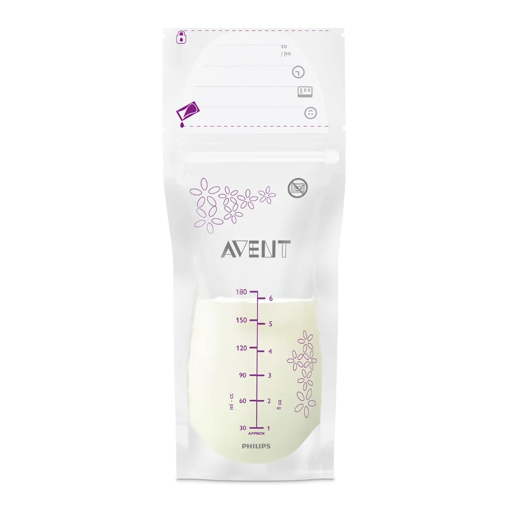 Avent – რძის შესანახი პაკეტები, ერთჯერადი, 180 მლ, 25ც. (SCF603/25)