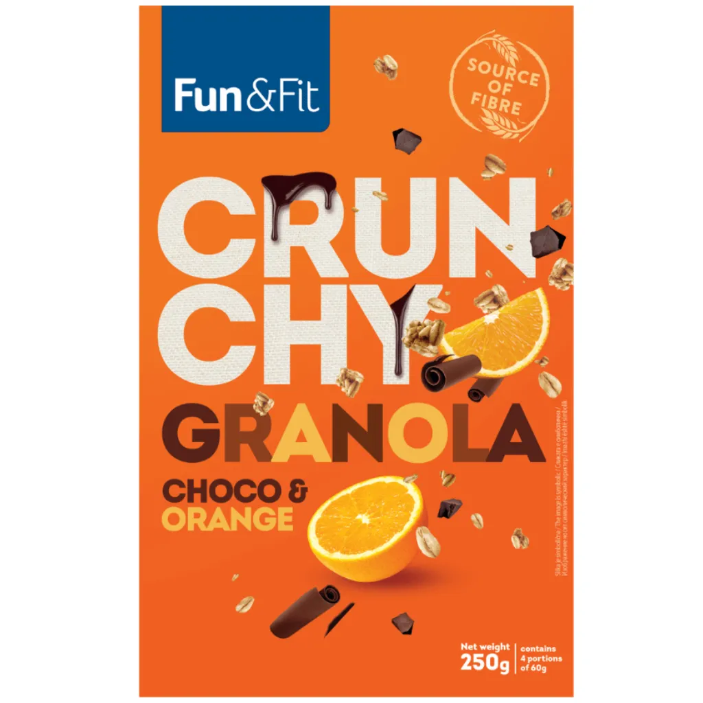 Fun&Fit Granola Muesli with Chocolate and Orange 250g
