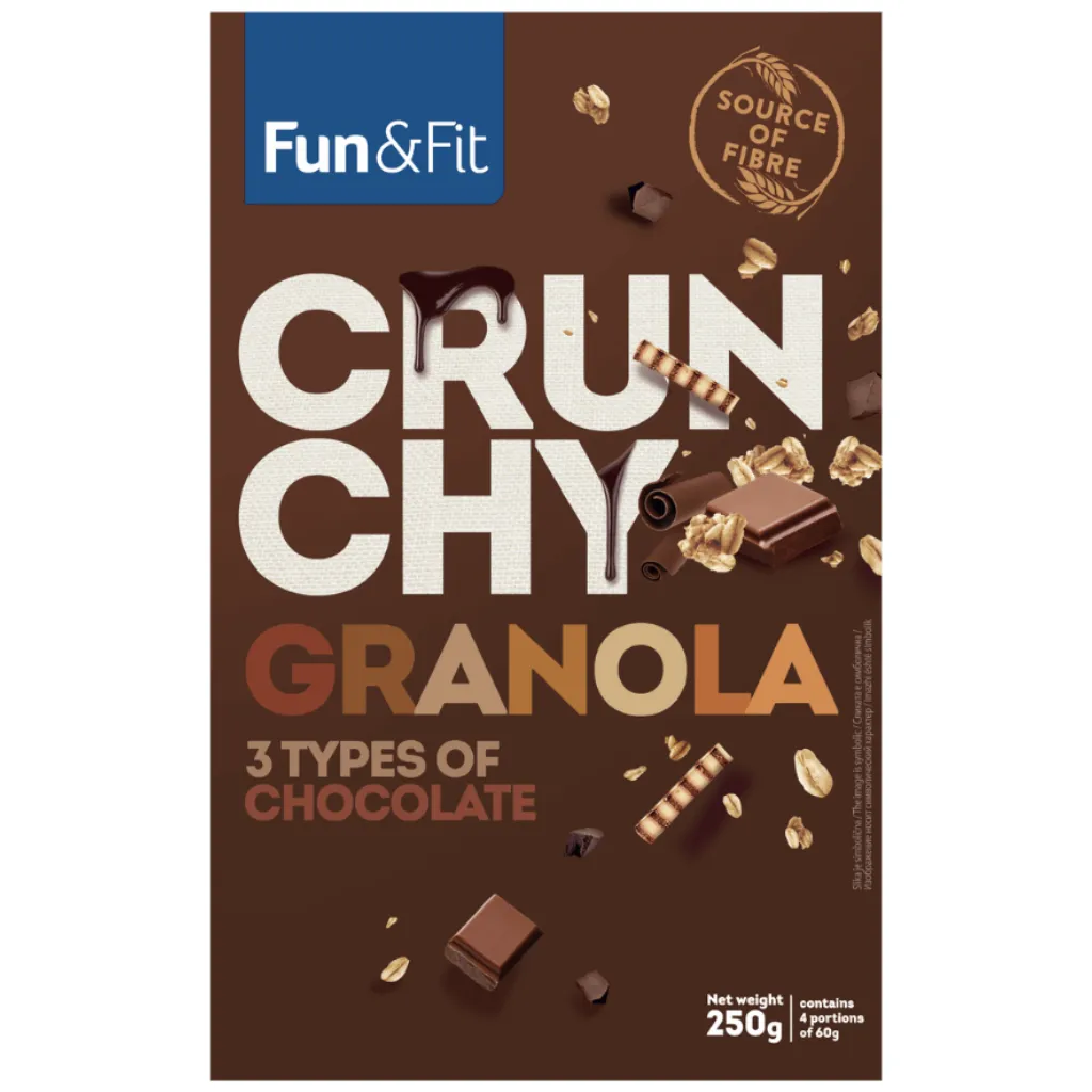 Fun&Fit Granola Muesli with Chocolate and Nuts 250g