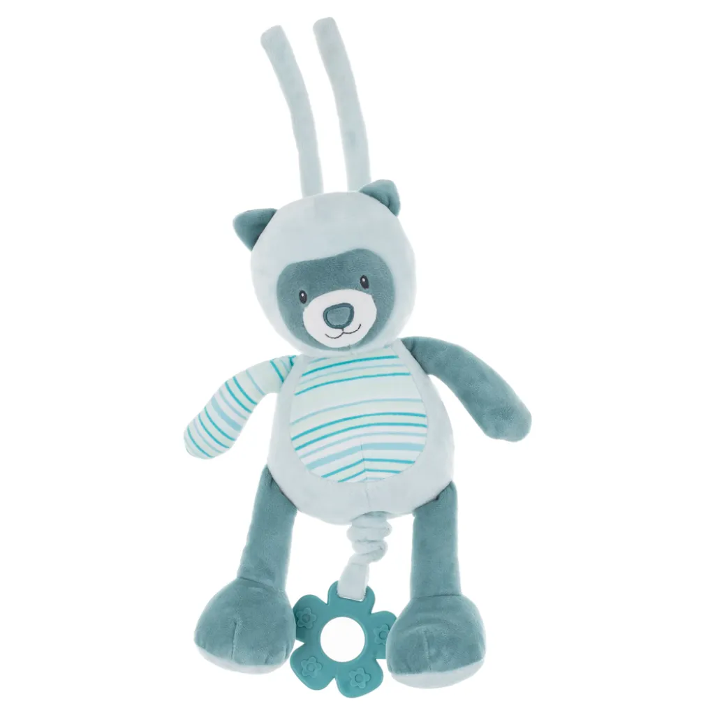 PETITE&MARS Soft toy, musical teether, bear Mike, from 0 months