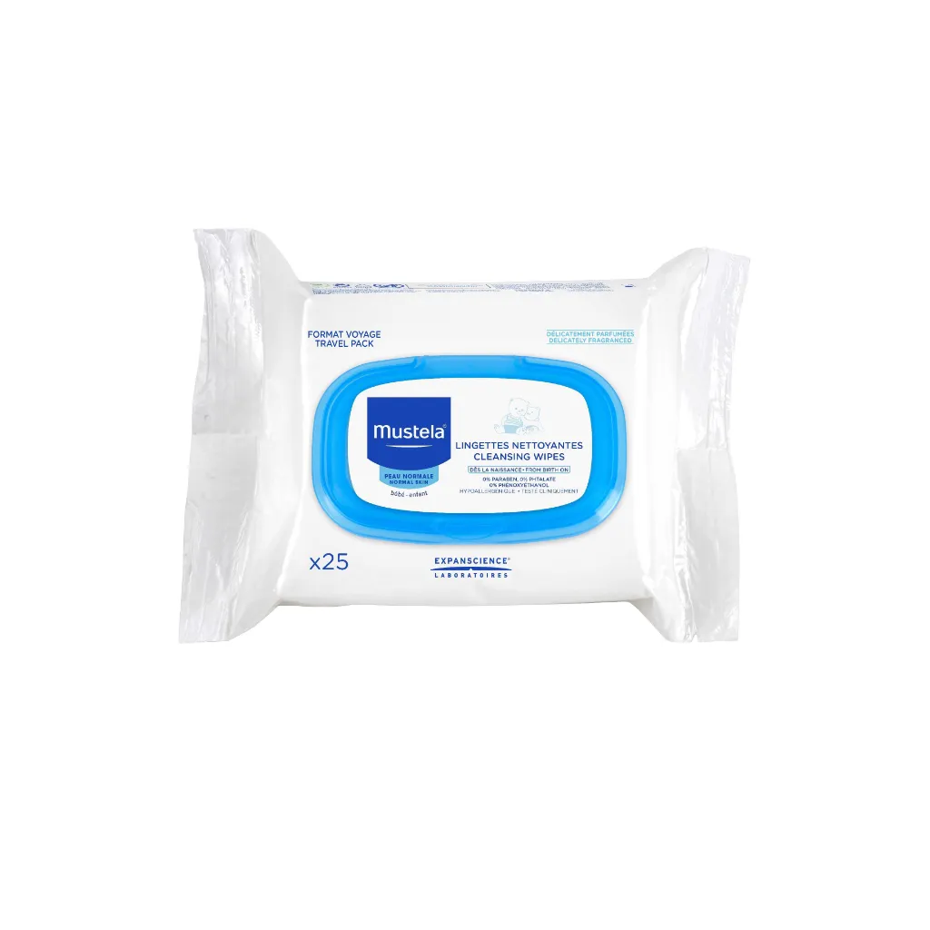 Mustela - Wet wipes, face and body x25