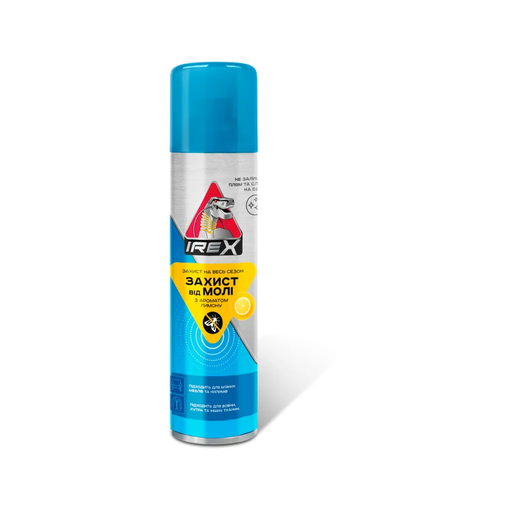 IREX-chrchilis-satsinaaghmdego-aerozoli-limoni-150-ml IREX ჩრჩილის საწინააღმდეგო აეროზოლი, ლიმონი, 150 მლ - Image 1
