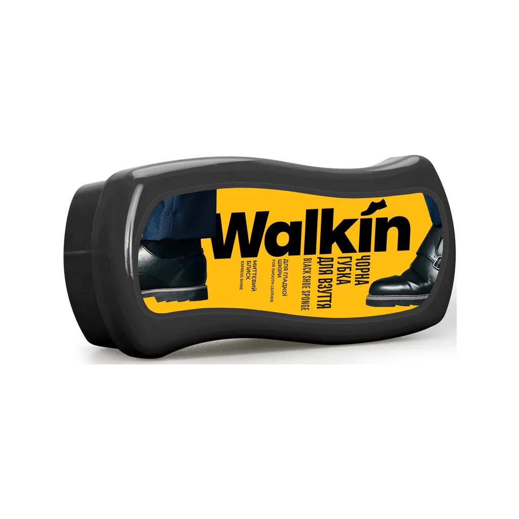 WALKIN-tqavis-pekhsatsmlis-gasaprialebeli-ghrubeli-shavi WALKIN ტყავის ფეხსაცმლის გასაპრიალებელი ღრუბელი, შავი - Image 1