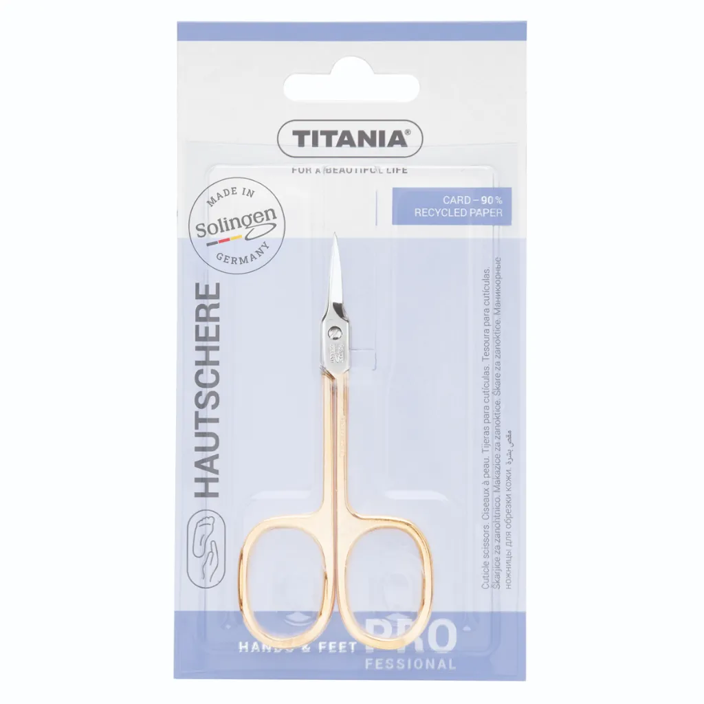titania-makrateli-nunis-tsatsv-tavit-Solingen-mookrovili-4459-1050-11GH-B-1 ტიტანია - მაკრატელი ნუნის, წაწვ. თავით Solingen, მოოქროვილი. 4459 (1050/11GH B) - Image 1