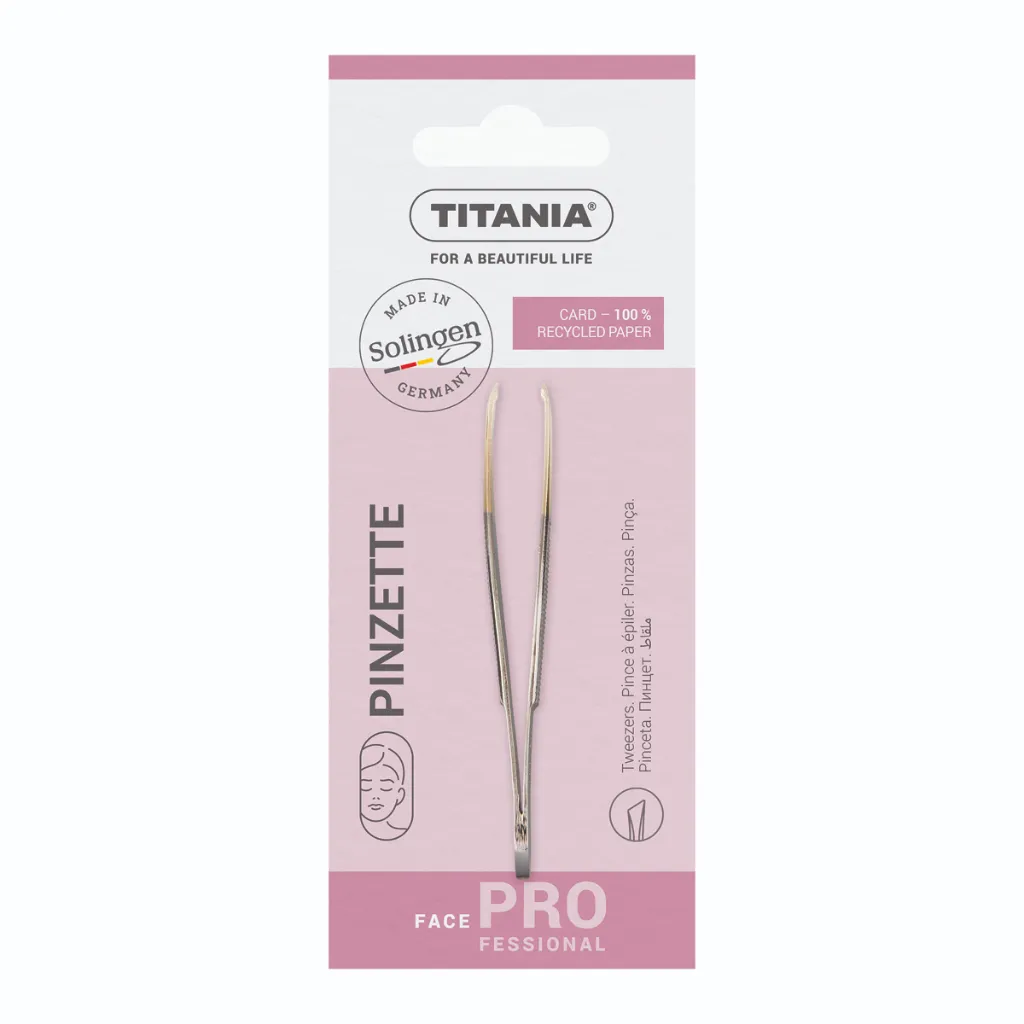 titania-pintseti-Solingen-vitsro-dakhrili-pirit-7143-1071-GB-1 ტიტანია - პინცეტი Solingen, ვიწრო დახრილი პირით. 7143 (1071/GB) - Image 1