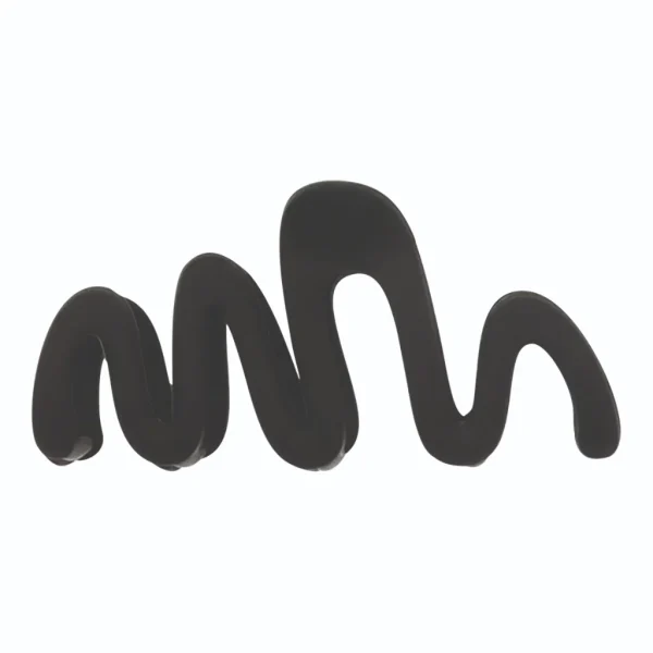 ტიტანია - თმის სამაგრი, "ტალღა", შავი. 2620 (8206) - Image 2