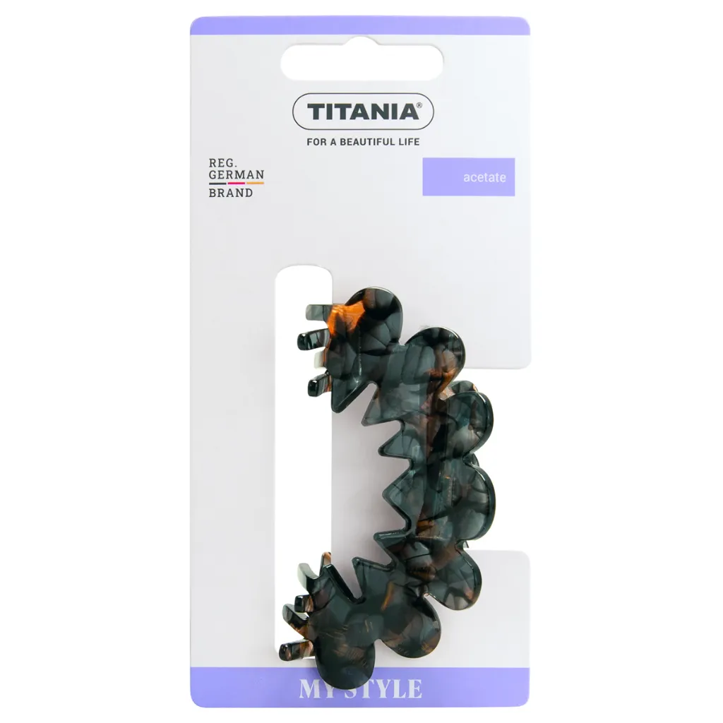 titania-tmis-samagri-talgha-shavi-qavisperi-8255-1 ტიტანია - თმის სამაგრი "ტალღა", შავი/ყავისფერი. (8255) - Image 1