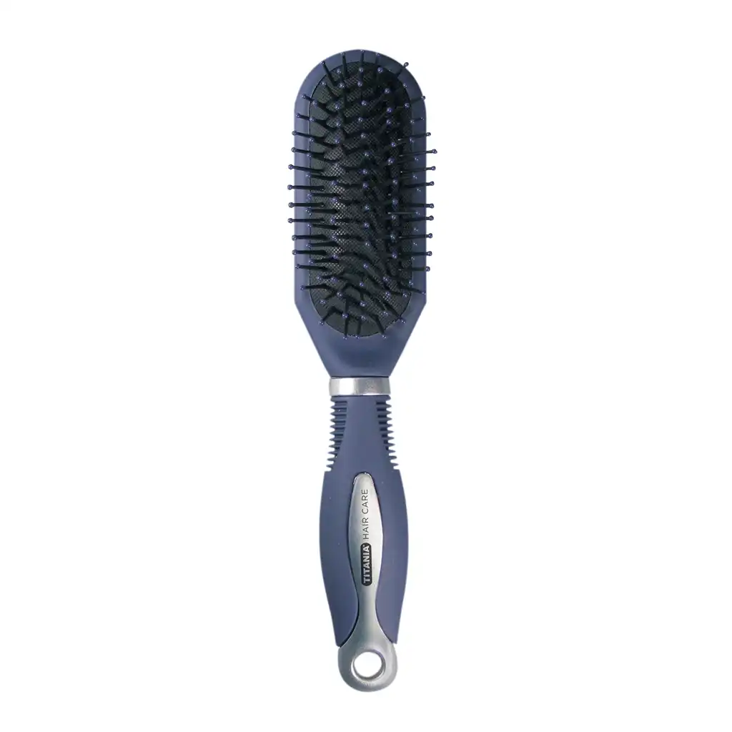 titania-tmis-jagrisi-lurji-natsr-mogrdzo-235sm-1653 ტიტანია - თმის ჯაგრისი, ლურჯი-ნაცრ. მოგრძო, 23,5სმ. (1653) - Image 1